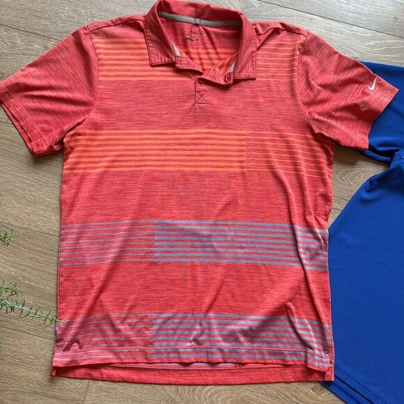 ((3 PIECE)) MENS NIKE AND UNDER ARMOUR GOLF POLOS SIZE LARGE EXCELLENT CONDITION - Picture 4 of 8